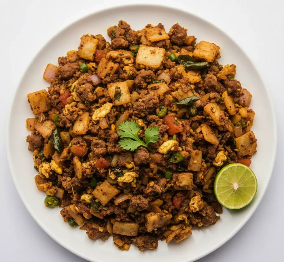 Delicious Mutton Kothu at Ammu Kitchen in London, ON